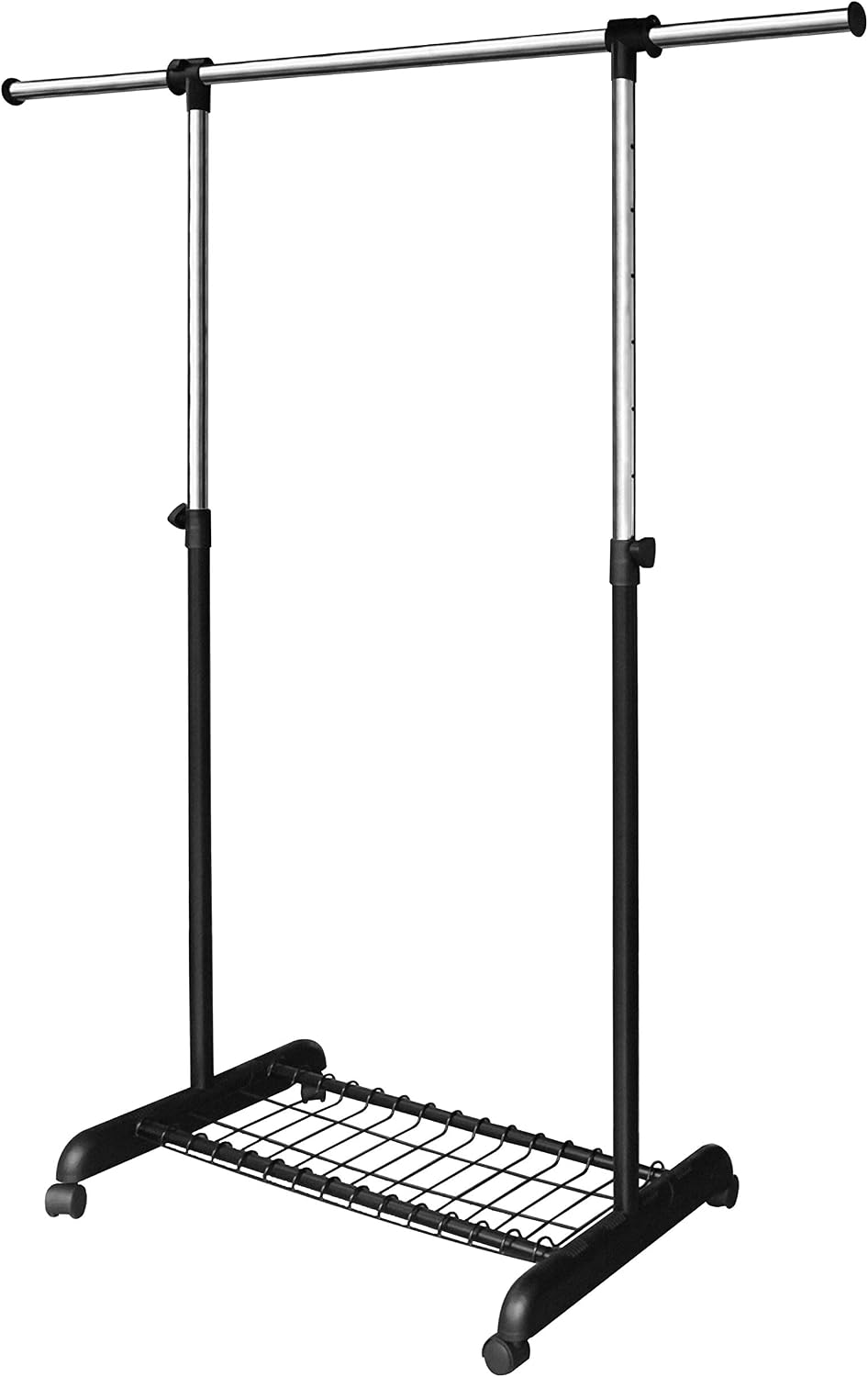 LiaMeE Adjustable Clothing Rack for Hanging Clothes, Heavy Duty Garment Rack ...