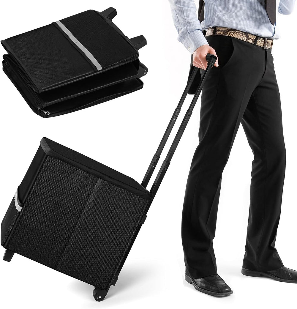 Fireproof Rolling File Box with Wheels for Letter & Legal Size Files