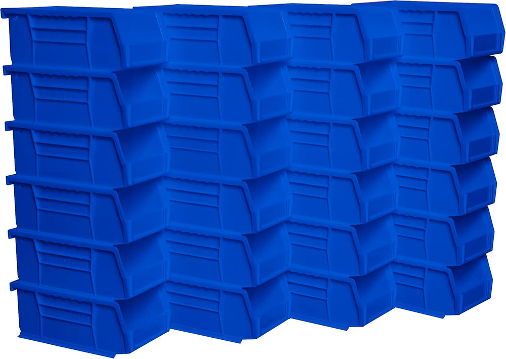 Akro-Mils 30220 AkroBins Plastic Storage Bins, 7"x4"x3", Blue,...