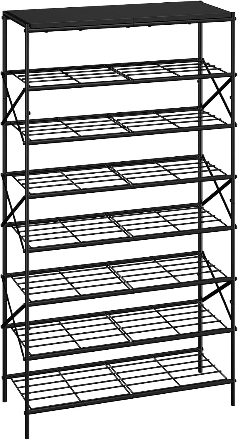 IBUYKE 8 Tier Shoe Rack, Large Capacity Shoe Storage Organizer for 32 Pairs o...