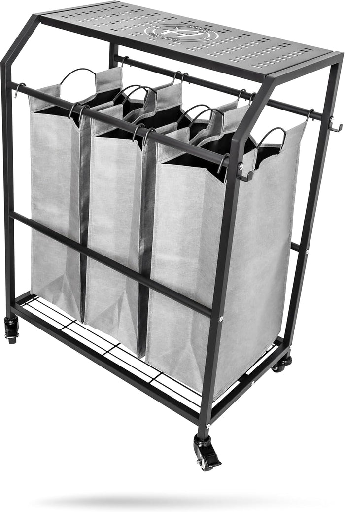 Adam's Polishes Detailing Towel Cart for Dirty Laundry, Cloths, Rags, Clothes, Hamper Basket in Garage, Laundry Room, Home, Storage Etc.