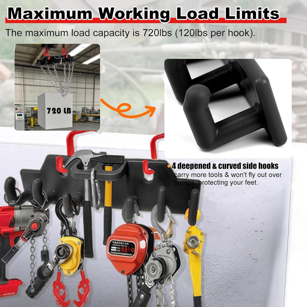 Lineman Tool Board – 2" & 3" Bucket Hooks Set for Aerial Truck