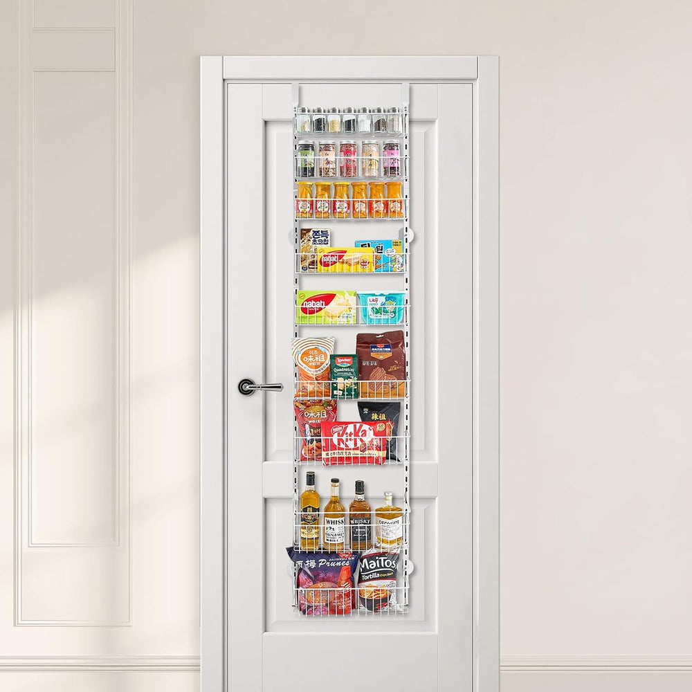 VEVOR Over the Door Pantry Organizer, 9-Tier Pantry Organization and Storage,...