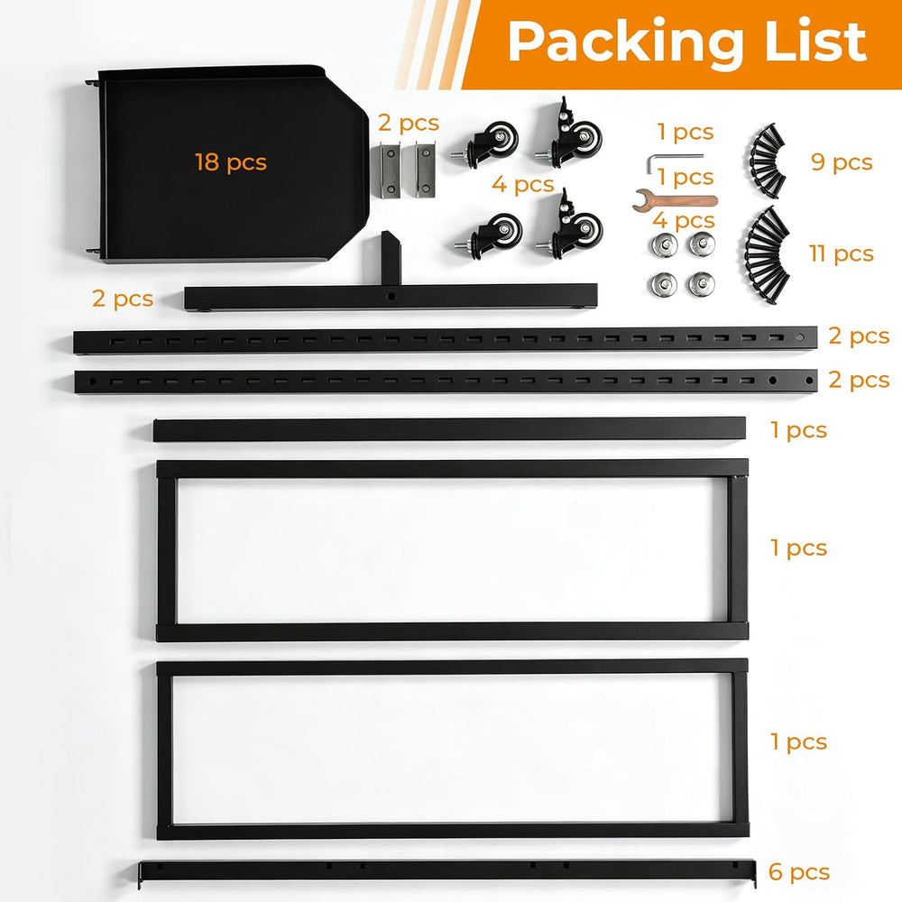 tonchean 6 Tier Rolling Hat Display Rack with Wheels