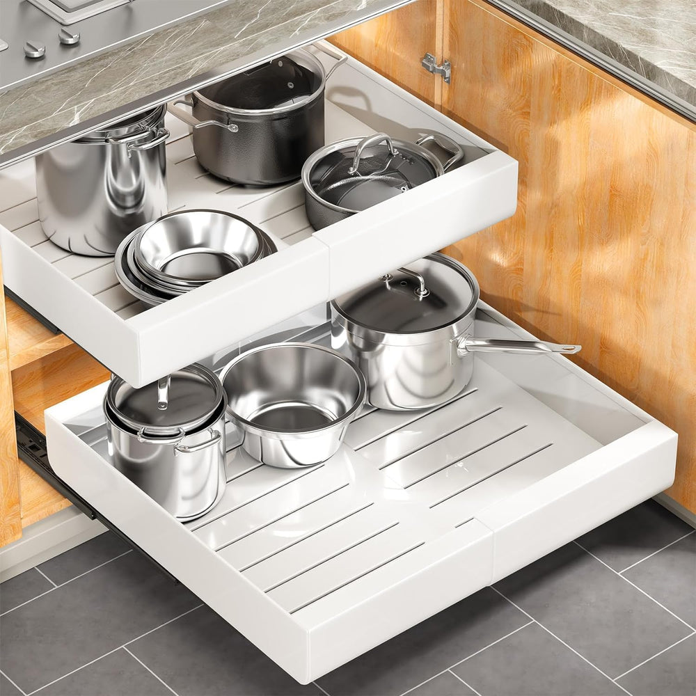 Kitstorack Pull out Cabinet Organizer, Expandable(12"-20") Heavy Du...