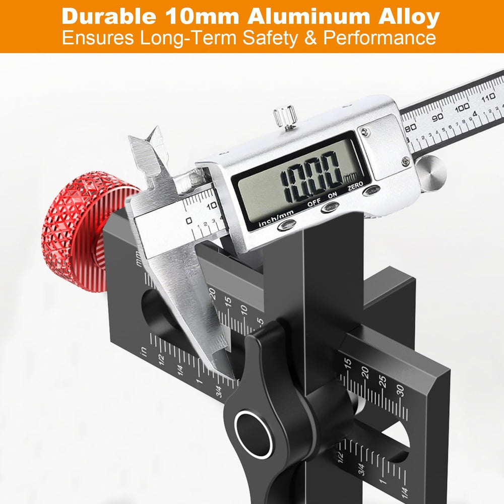 Cabinet Door Mounting Jig with Quick Edge Positioner – Adjustable Cabinet Doo...