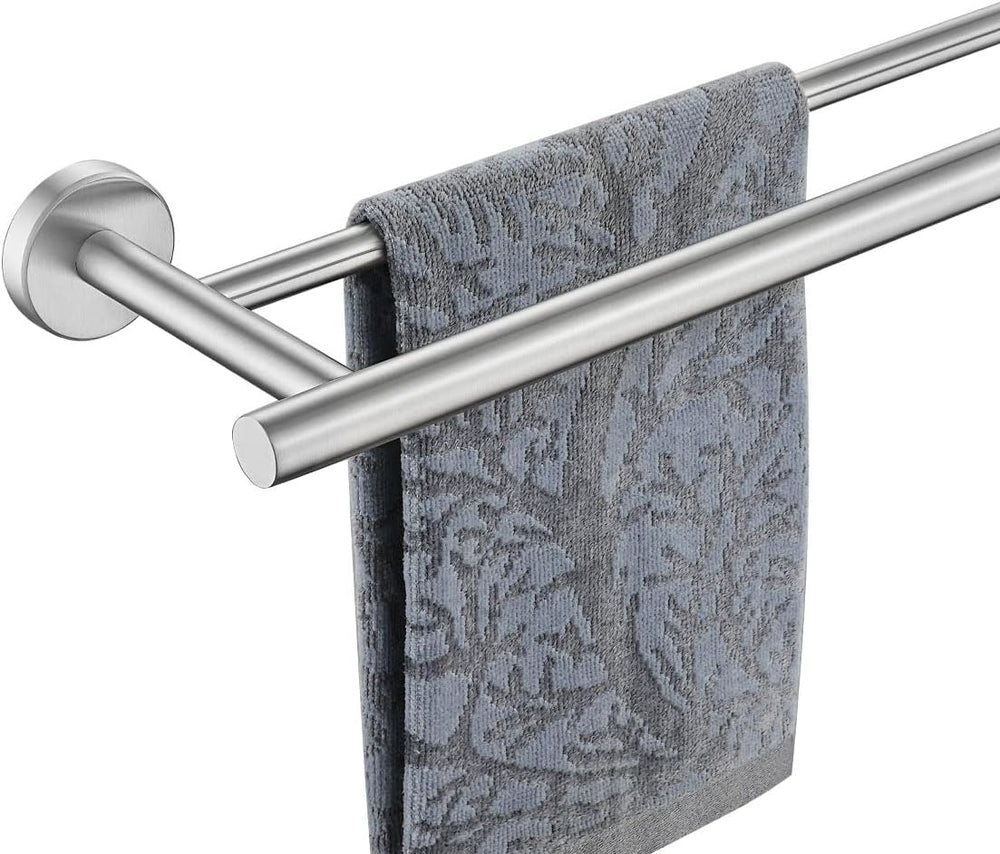 JQK Double Bath Towel Bar, 30 Inch 304 Stainless Steel Thicken 0.8mm Towel Ra...