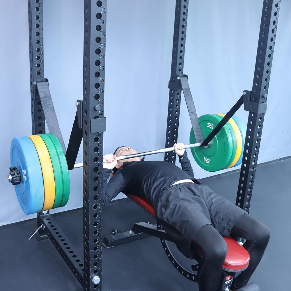 MARLANG Power Rack Attachments Safety Straps Squat Rack Attachments Fit 3x3 P...