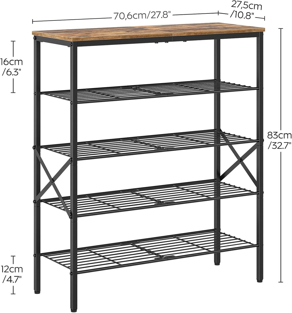 YATINEY 5-Tier Shoe Rack, Shoe Storage for Entryway and Closet, Free Standing...