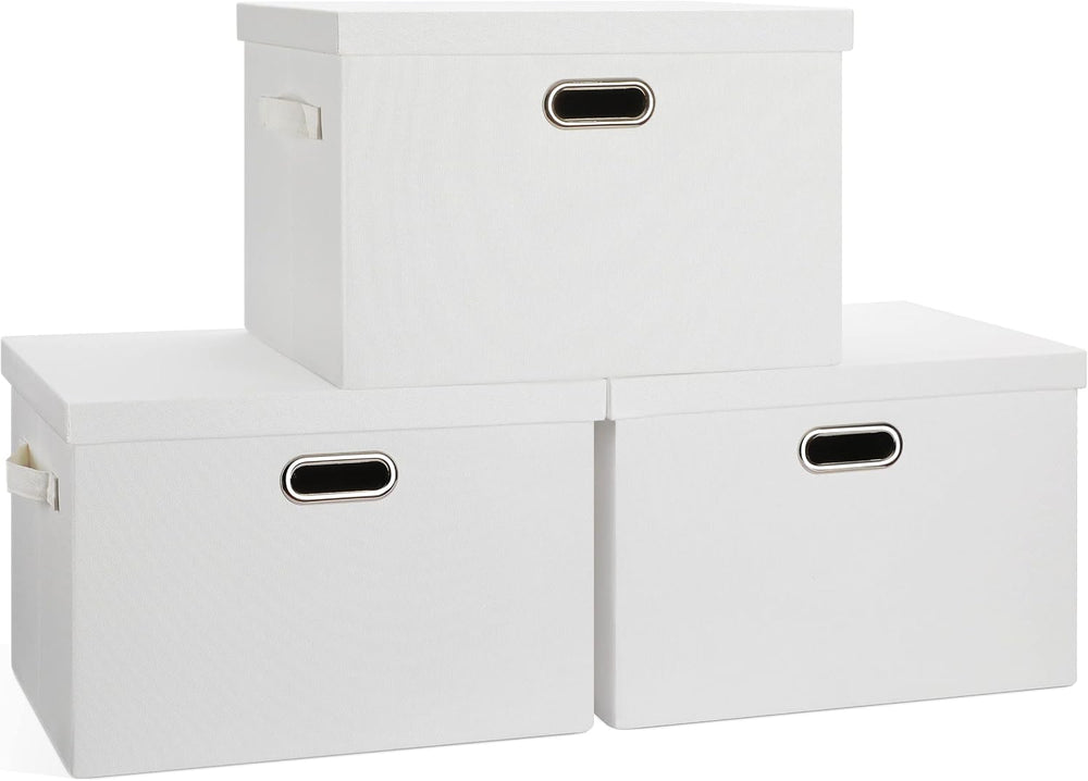 Large 17" 36 Quart Collapsible Stackable Storage Bins