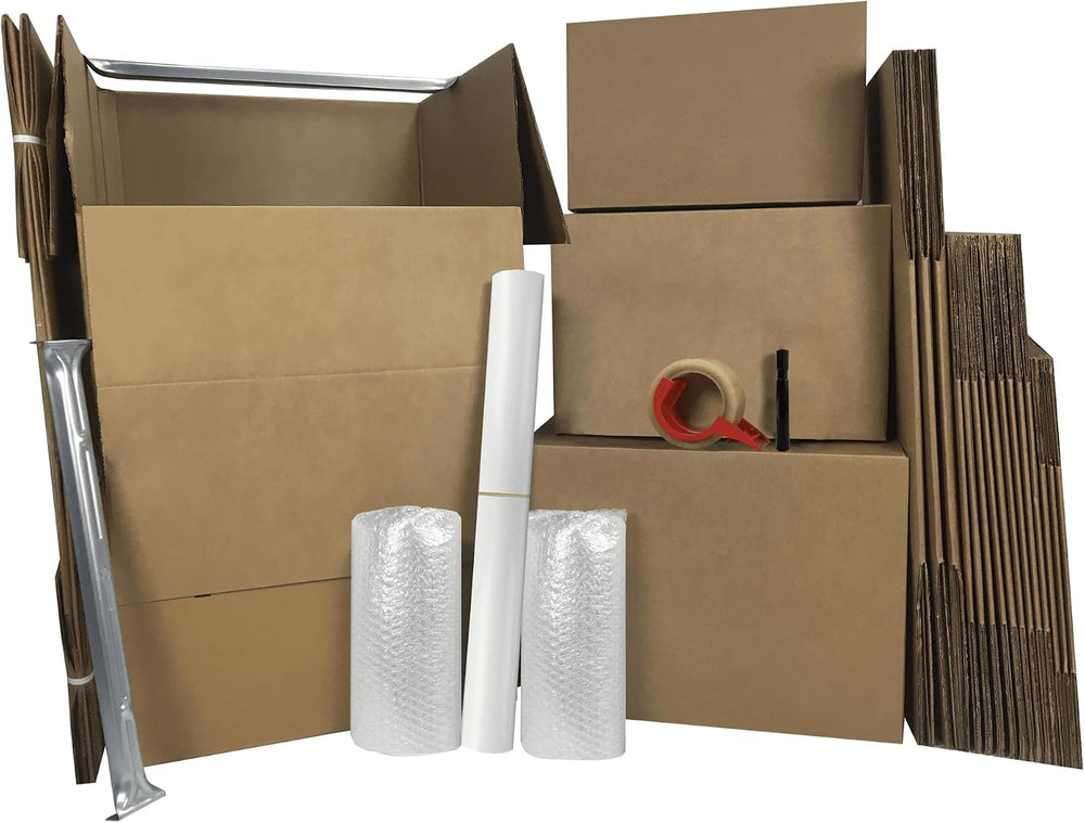 Wardrobe Moving Boxes Kit, Small, Medium, Large & Shorty