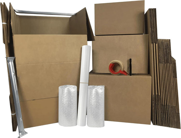 Wardrobe Moving Boxes Kit, Small, Medium, Large & Shorty