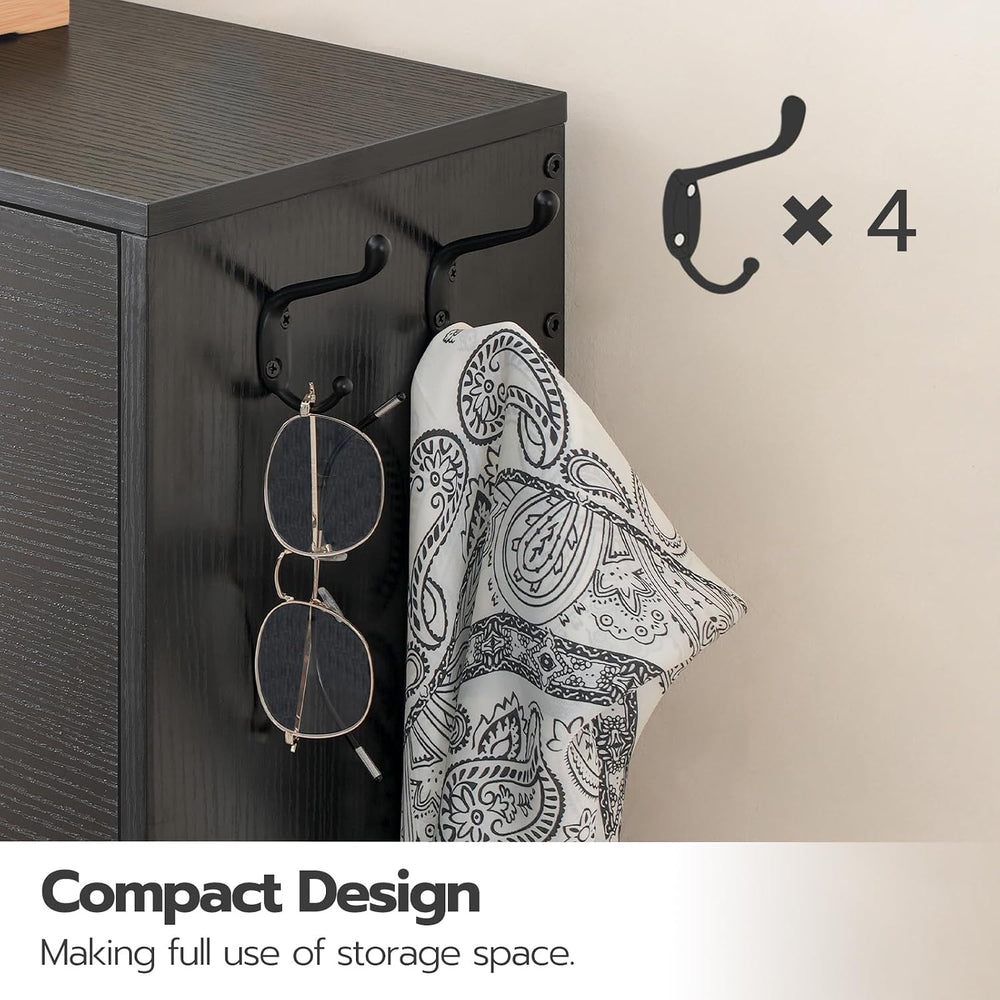 HOOBRO Shoe Cabinet, Shoe Storage Cabinet for Entryway, Hidden Shoe Cabinet w...