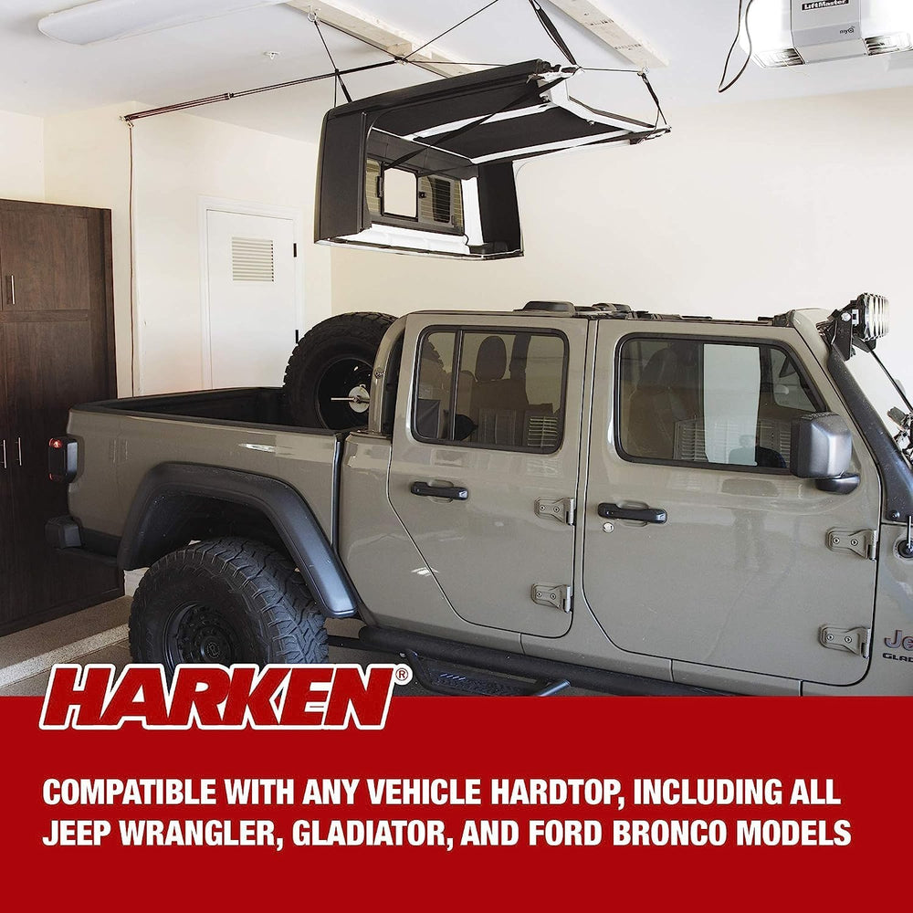 HARKEN Hoister Jeep Hardtop Remover Garage Storage Pulley Lift System for Wra...