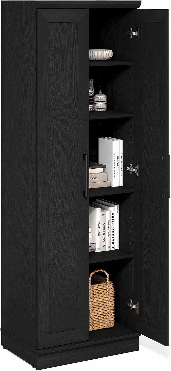 Furinno Robin Storage Cabinet, 5-Tier Pantry Cabinet with Adjustable Shelves,...