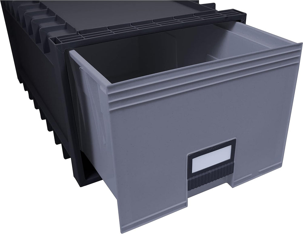 Storex, STX61106U01C, Archive Files Storage Box, 1 / Each, Black,Gray