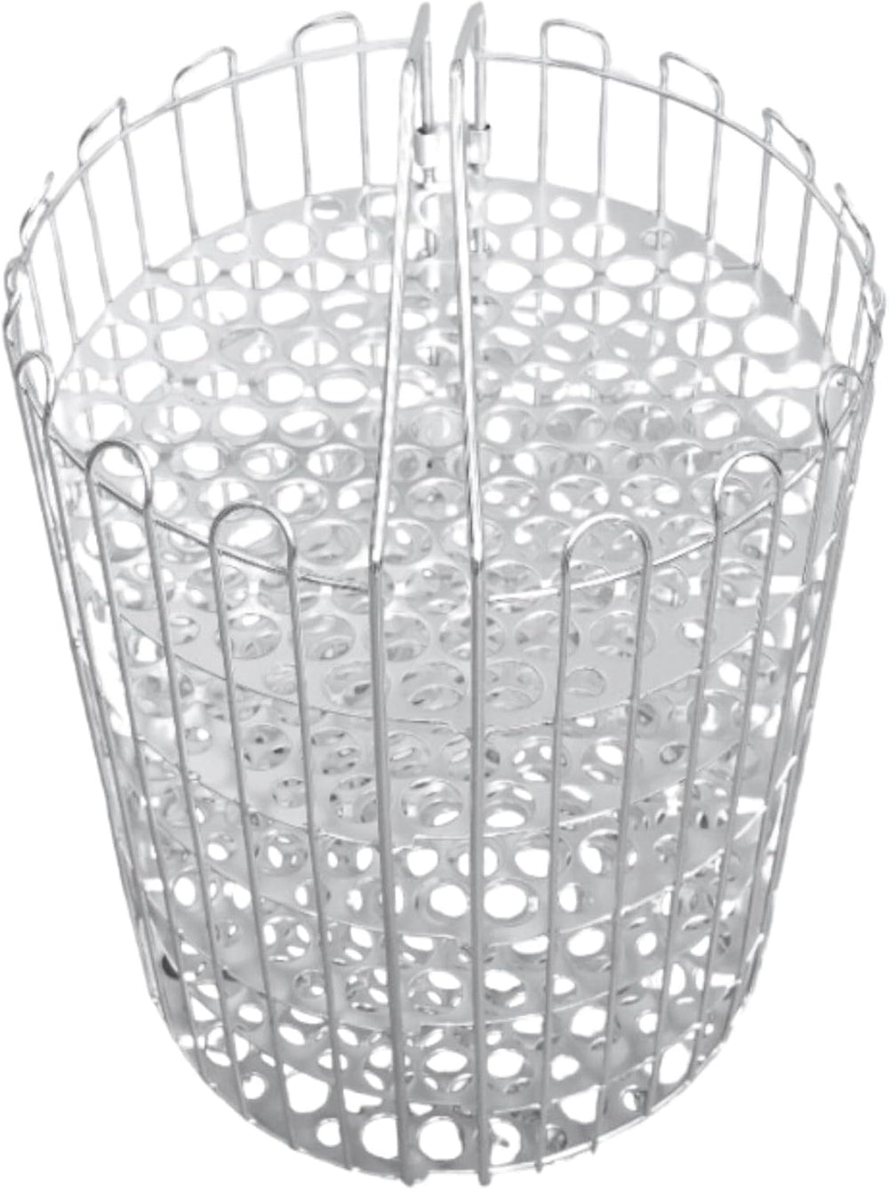 Quality Industries 15.75in Stainless Steel Clamshell Basket Wire Organizer