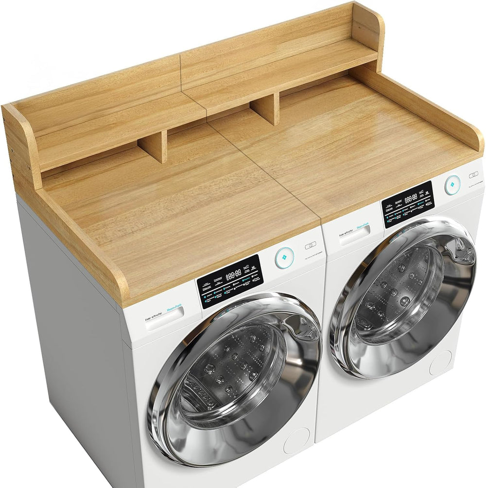 2-Tier Washer-Dryer Countertop Shelf Cover (54" W x 27.5" D), 12&qu...