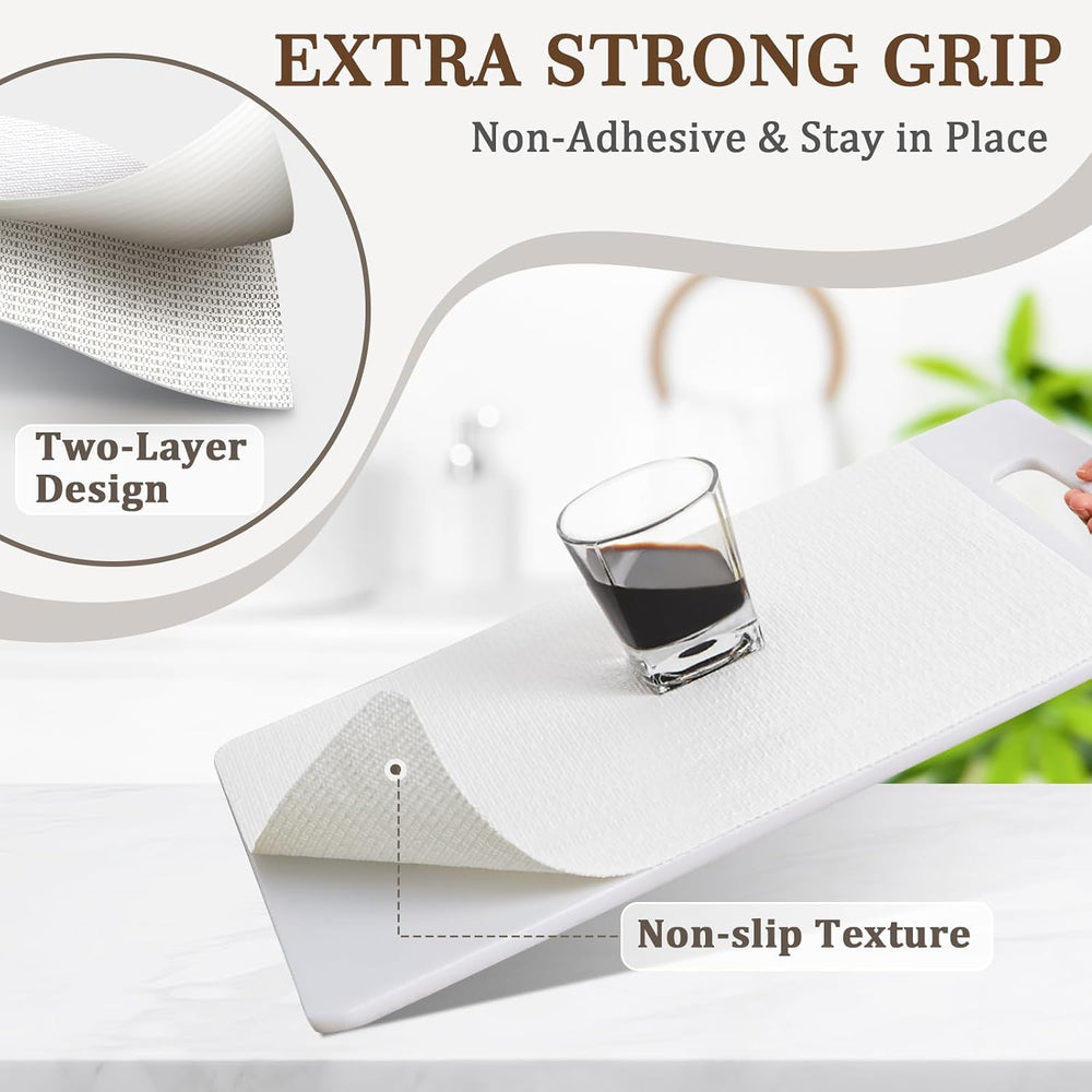 Shelf Liner for Kitchen Cabinets and Drawers, 24" x 360" White