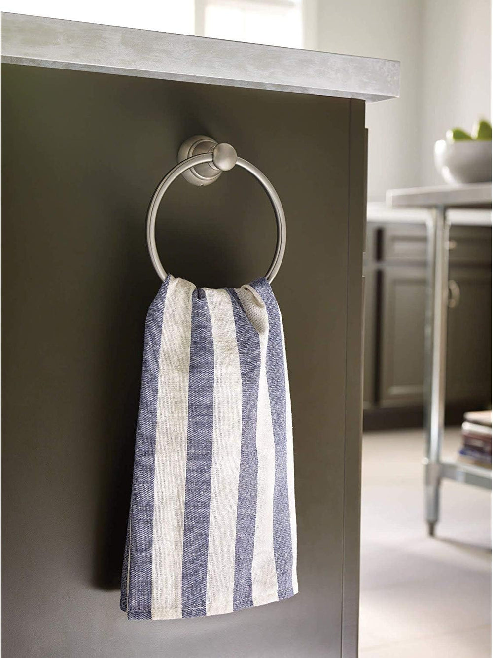 Premium Banbury Towel Ring, Brushed Nickel