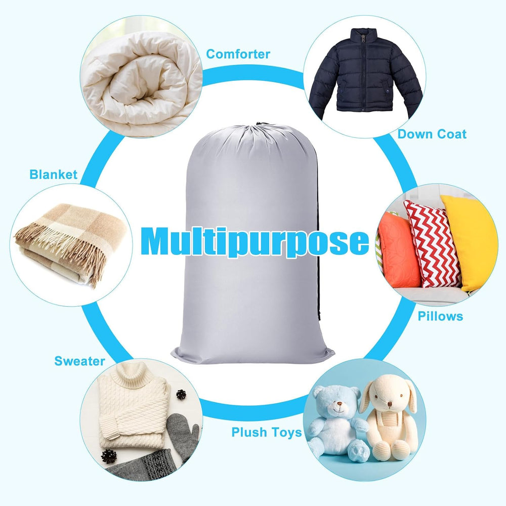 Sanwuta 40 Pcs Large Laundry Bags Bulk,Black, Gray, Sky Blue, Pink