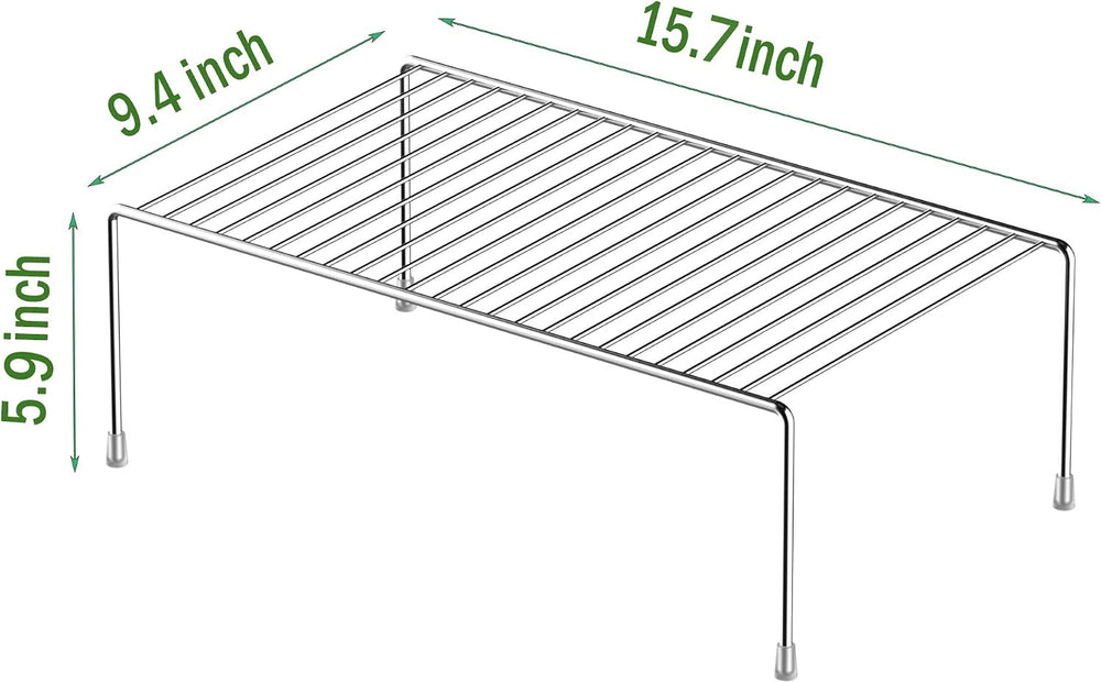 Redrubbit 6 Pack Large (15.7 x 9. 4 Inch) Cabinet Storage Shelf Rack, Rustpro...