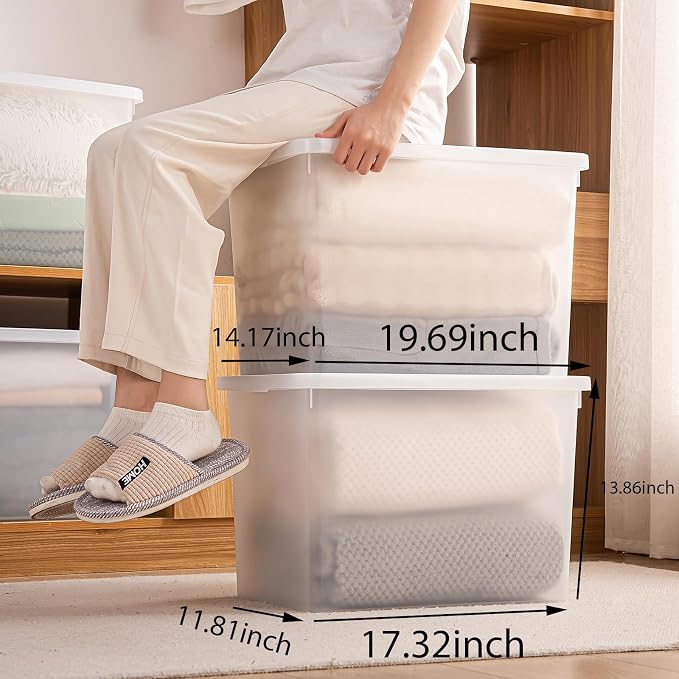 Stackable Plastic Storage Bins