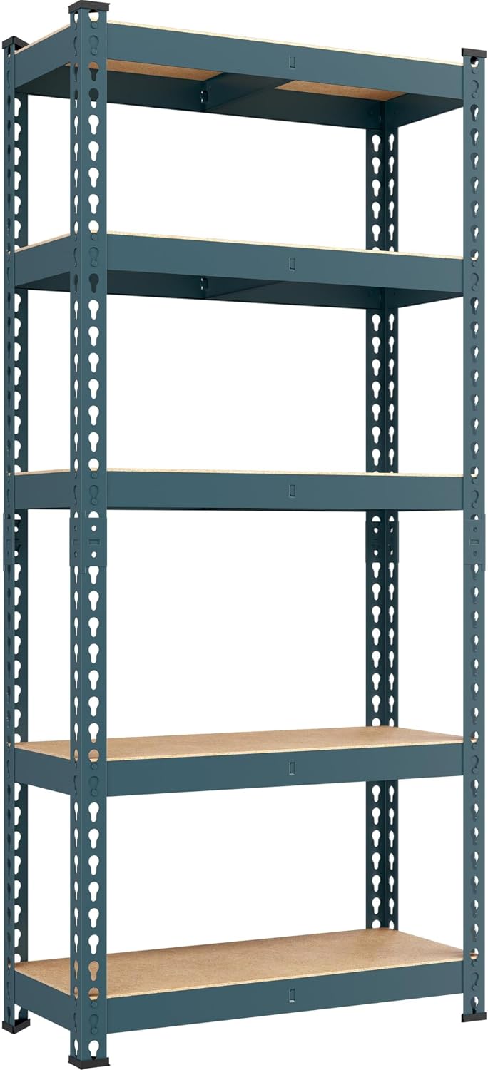 Yaheetech 5-Tier Heavy Duty Storage Shelves 28"W x 12"D x 60"H...