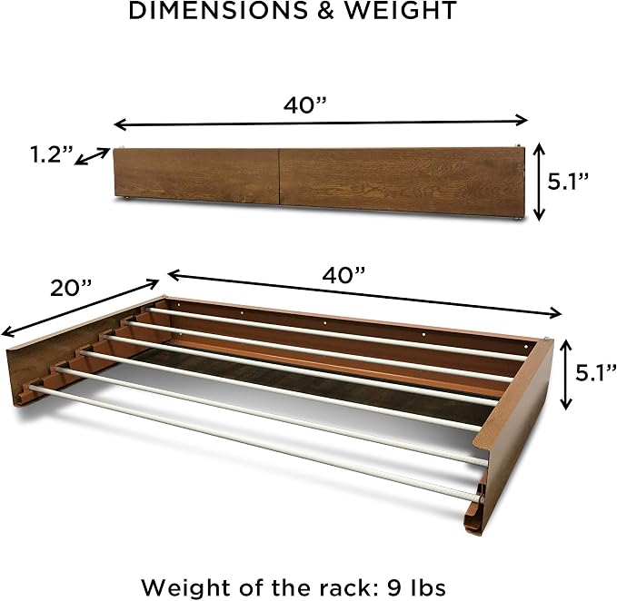 Step Up Laundry Drying Rack, Wall Mounted, Retractable Clothes Drying Rack