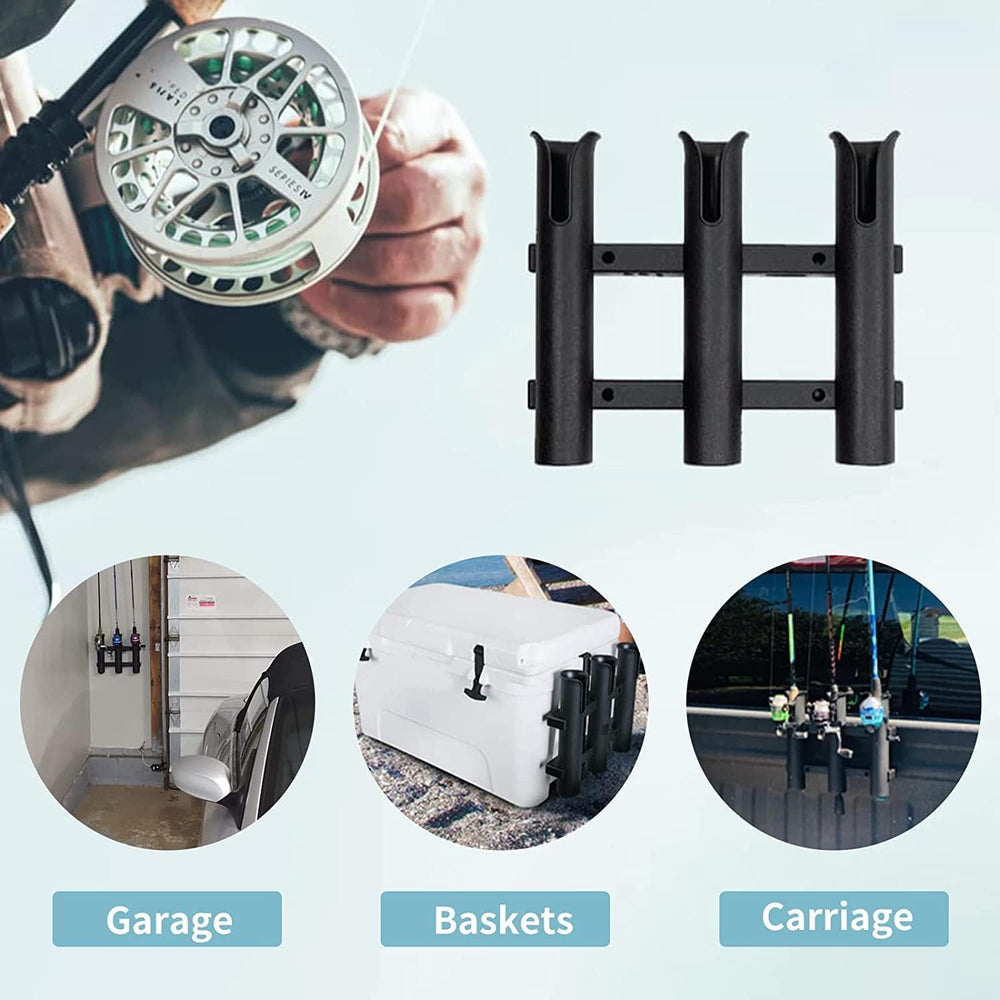 BigTron Fishing Rod Holder Bracket, Tube 3 Rod Rack, Fishing Rod for Boat Kay...