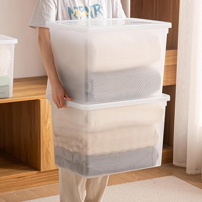Stackable Plastic Storage Bins