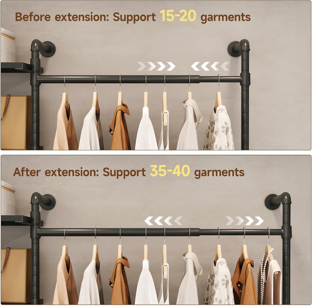 ONBRILL T3 Closet System with Stepless Dimmable LED Light & 4 Large Drawers