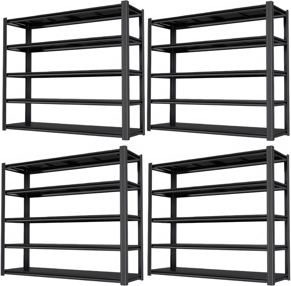 5-Tier Heavy Duty Garage Shelving, 5,000 lbs Capacity Adjustable Metal Storag...