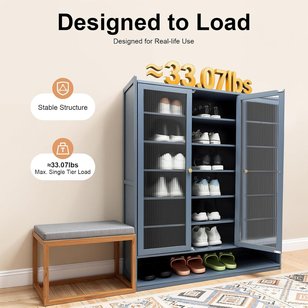 Shoes Rack Organizer,Shoe Storage Cabinet,8 Tiers Freestanding Shoe Rack,Shoe...