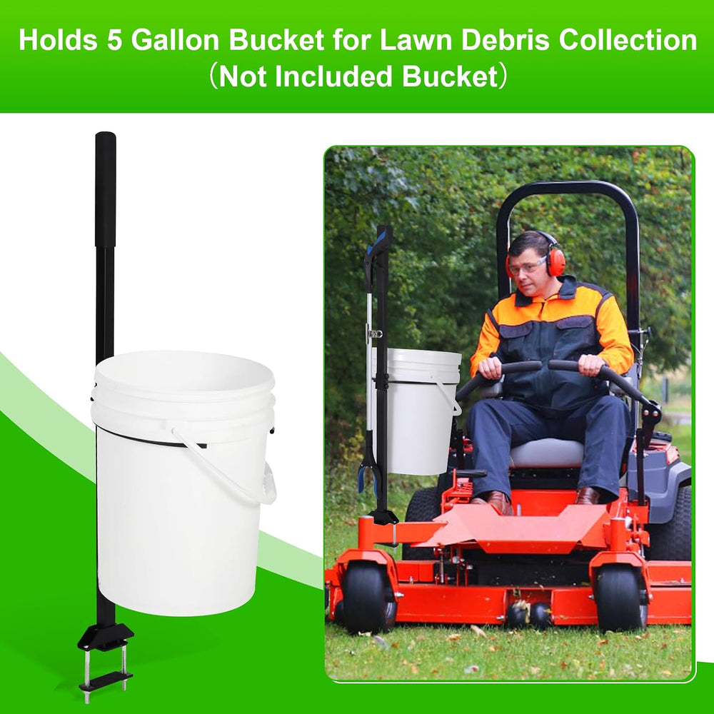 Zero Turn Mower Handle, 5 Gallon Bucket Bracket Holder with Clip, Lawn Mower ...