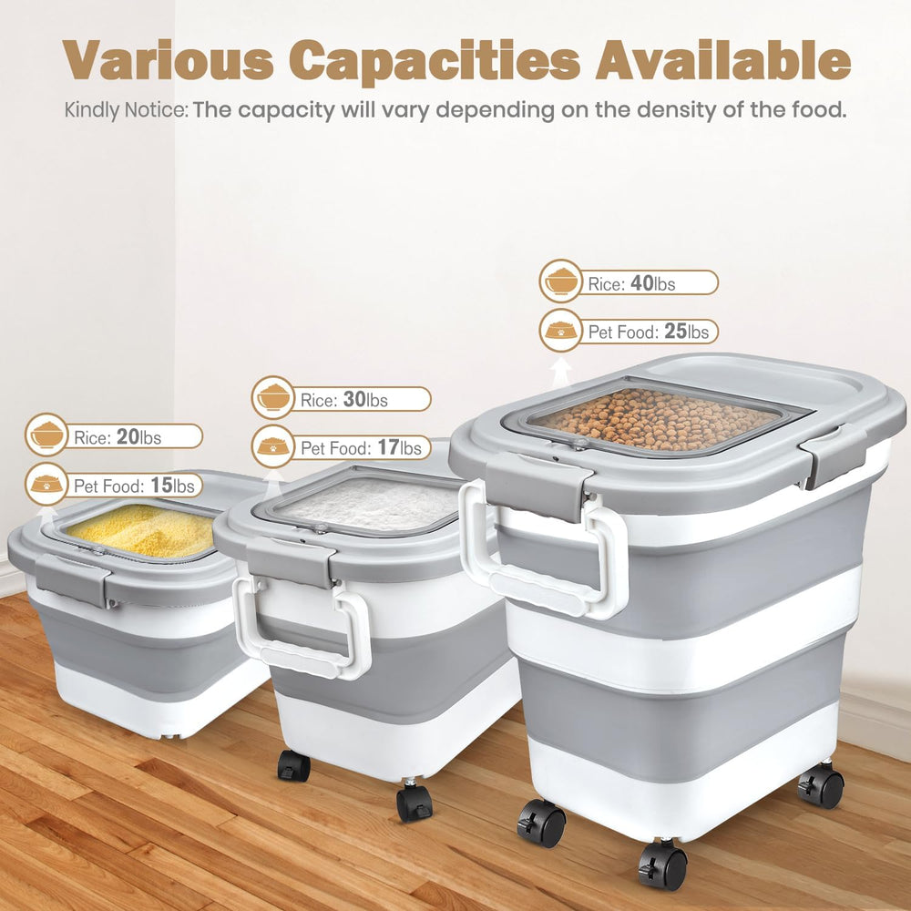Komzon Rice Storage Container 10-40 lb, 25 lb Pet Dog Food Storage Container,...
