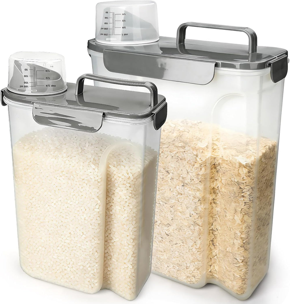 Komzon Rice Storage Containers, Airtight Cereal Containers Storage, BPA Free ...