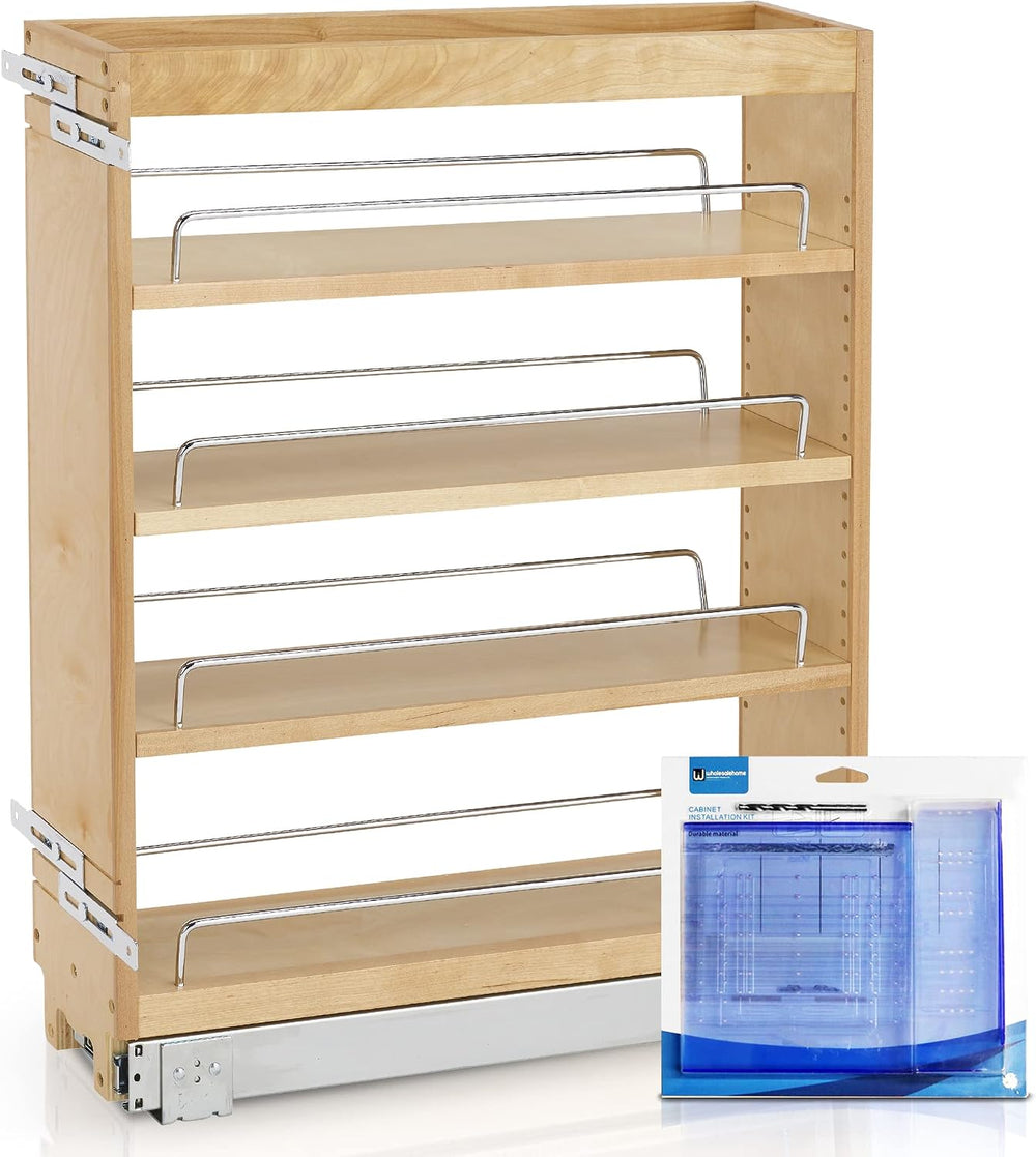 Rev-A-Shelf Pull Out Cabinet Organizer 448-BC-5C, 5-Inch Kitchen Cabinet Base...