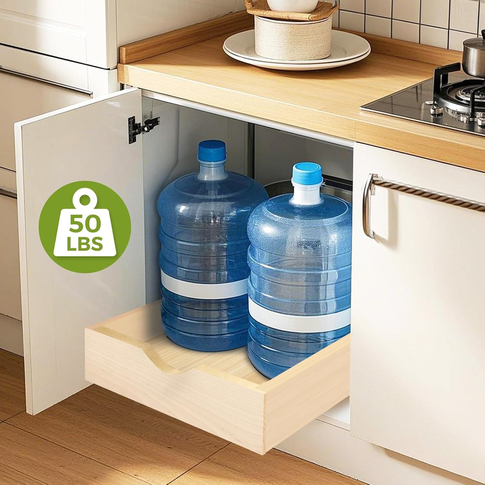 Pull Out Drawers for Cabinet Wood 21.5" Wx23 D Slide Out Organizer