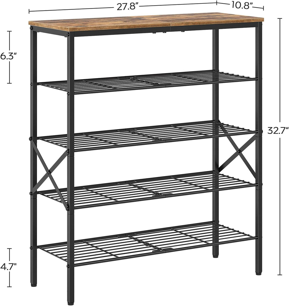 YATINEY 5-Tier Shoe Rack, Shoe Storage for Entryway and Closet, Free Standing...