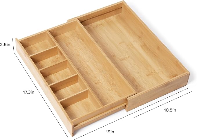 KitchenEdge Adjustable Kitchen Drawer Organizer