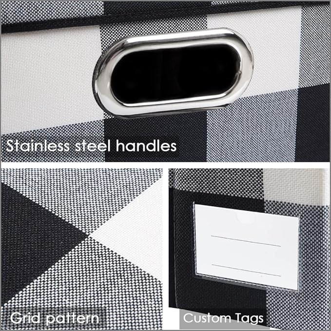 PRANDOM Large Collapsible Storage Bins