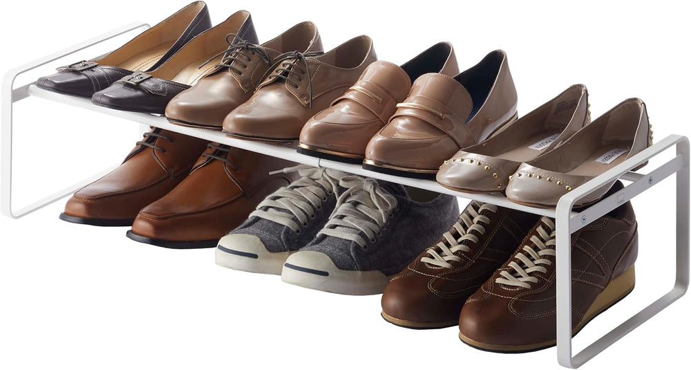 YAMAZAKI Home Frame Adjustable Shoe Rack - Spacesaving Storage Solution, 7&qu...