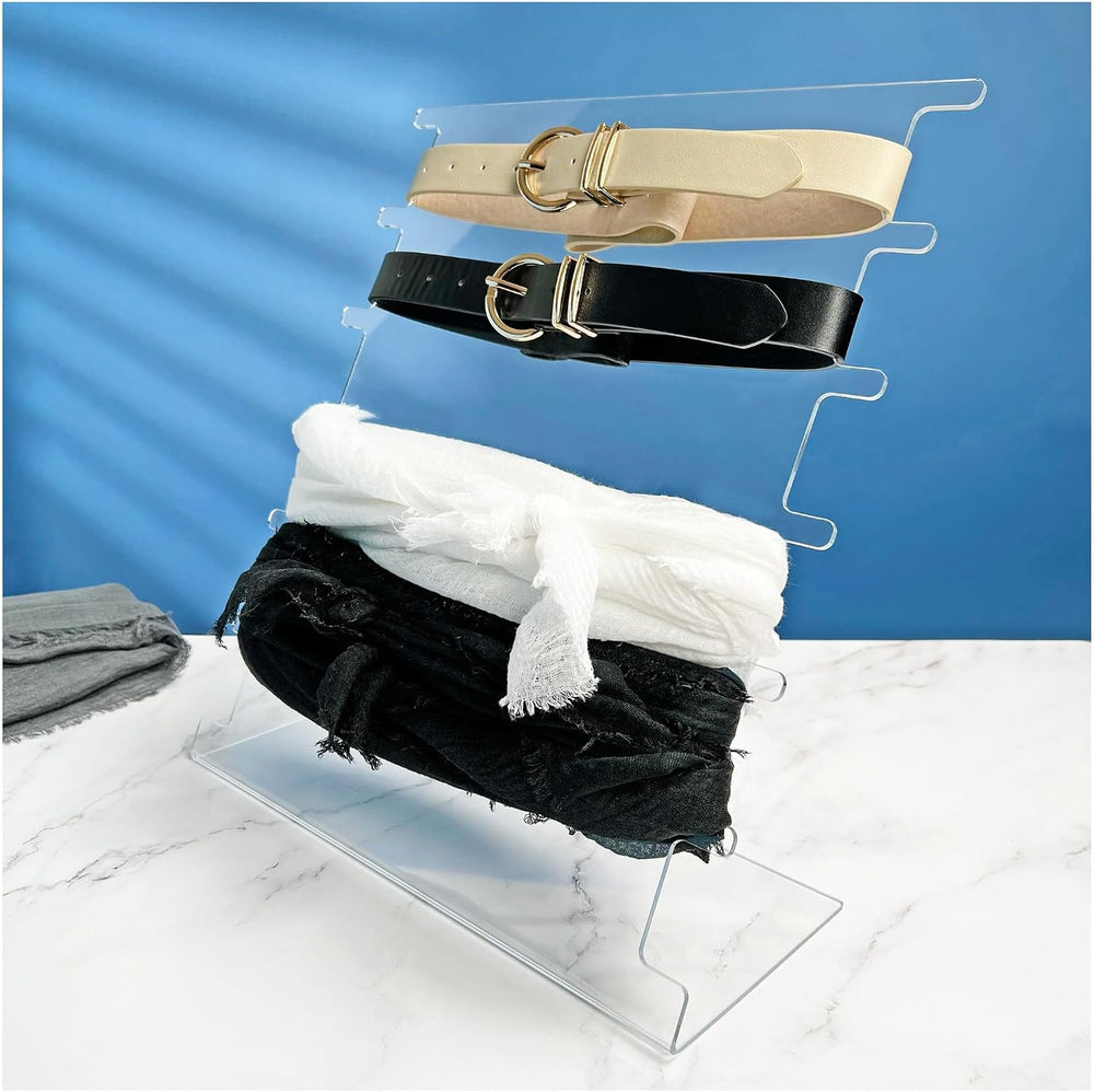 Plymor Clear Acrylic Belt or Scarf Display Stand, 15" H x 13.5" W x...