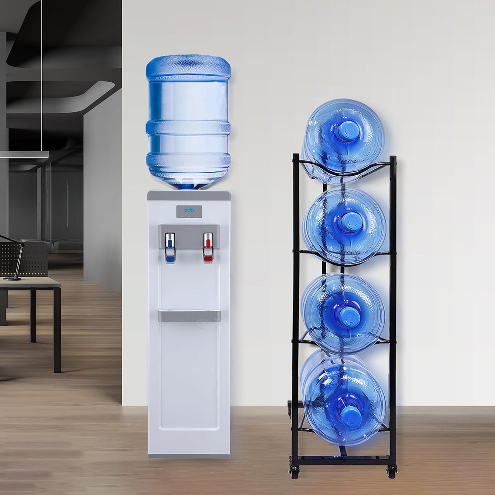 5 Gallon Water Bottle Holder, 4-Tier Heavy Duty Water Cooler Jug Rack, Water ...