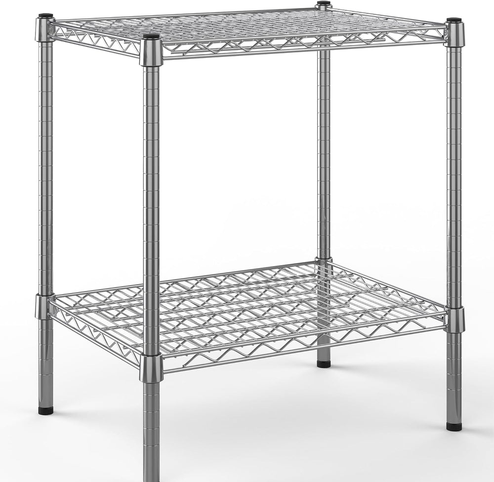 18" Deep x 24" Wide x 27" Height Wire Shelving Kit | 2-Tier | ...