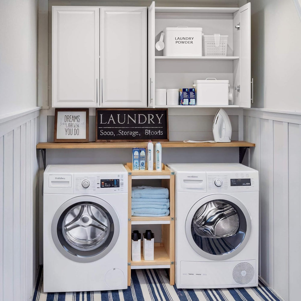 NEWOWNDS 30’’W Kitchen Cabinets Wall Mounted, Wall Cabinet Storage with Adjus...