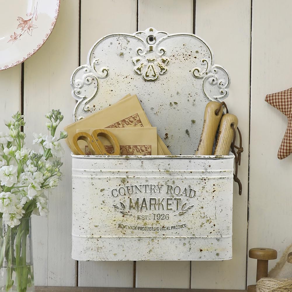 Metal Hanging Storage Baskets Wall Baskets for Mail, Files,Flowers, Books &am...