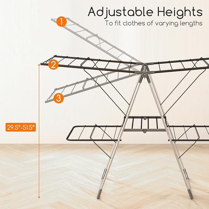 Giantex Clothes Drying Rack, Foldable Laundry Drying Rack