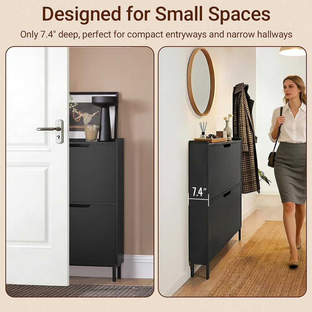 Haotian Slim Shoe Cabinet Entryway